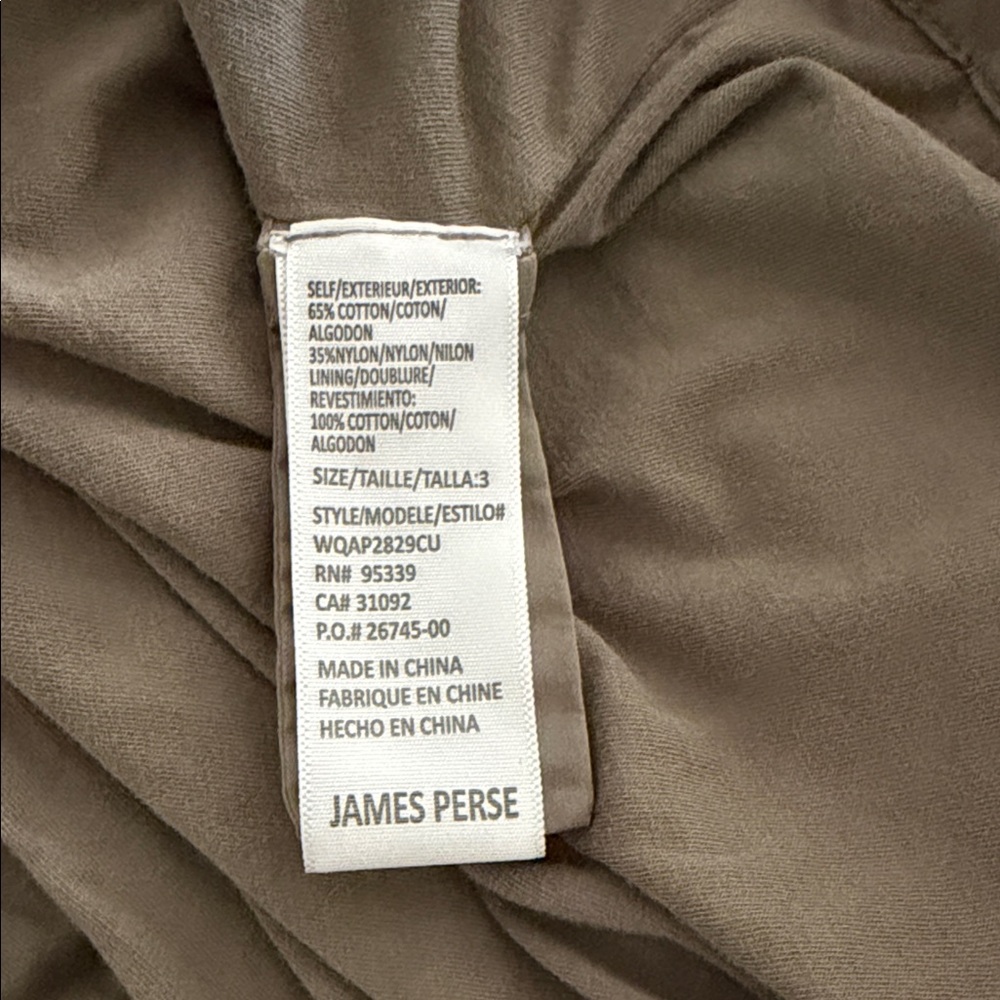 James Perse Khaki olive green parka Utility Jacket - Picture 6 of 7